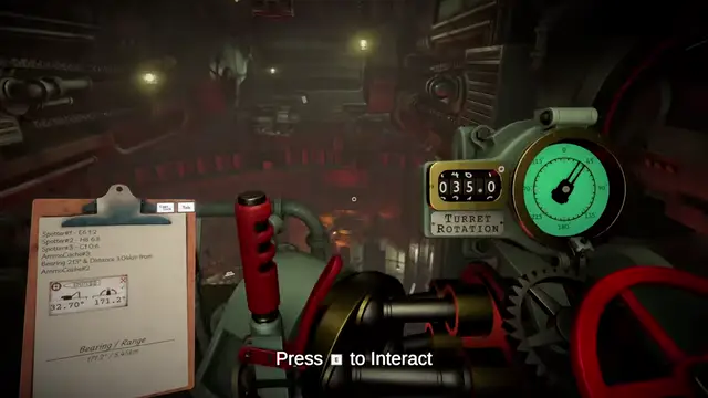 IRON NEST turret traverse and fire